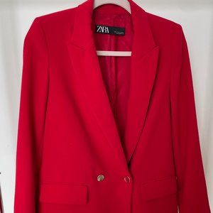 Red Zara Blazer